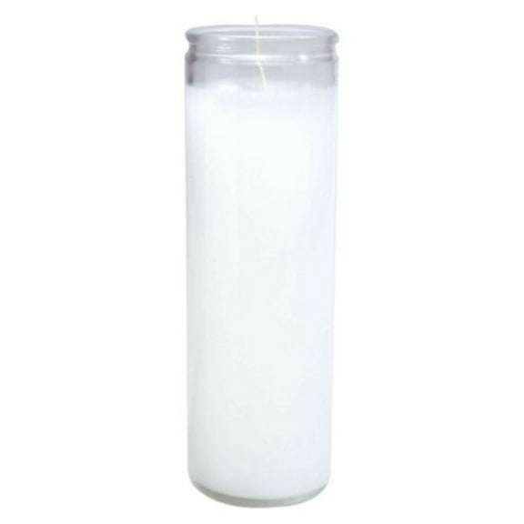 11.3oz Unscented Glass Jar Candle White