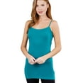thumbnail image 3 of ShezPretty 3-Pack - Women's Basic Cami with Adjustable Spaghetti Straps Tank Top (XLarge, Spring Teal/H.Grey/Charcoal Grey), 3 of 7