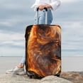 thumbnail image 7 of Rateoe Gold Flame Pattern Wolf Printed Luggage Cover, Suitcase Protector Fits 18-32 Inch Luggage-X-Large, 7 of 7