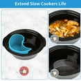 thumbnail image 3 of Foldable Slow Cooker Divider Silicone Stew Pot Mat Reusable Leakproof Heat resistant Slow Cooker Lining set, 3 of 4