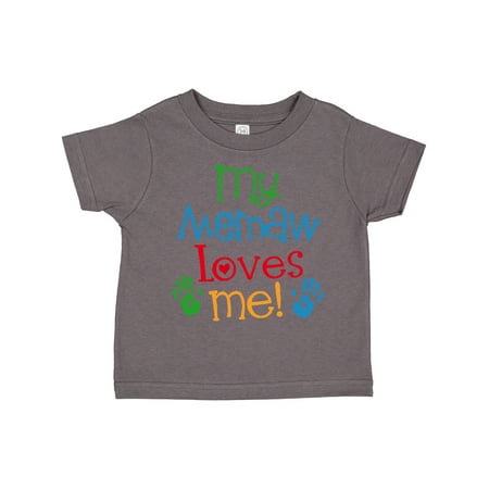 

Inktastic My Memaw Loves Me Gift Toddler Boy or Toddler Girl T-Shirt