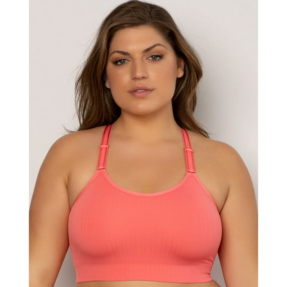 Smooth Seamless Comfort Wireless Longline Bra - Sun Kissed Coral
