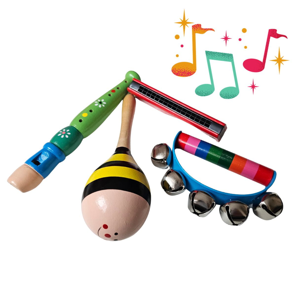 Set 4 Juguetes Instrumentos Musicales - Niño