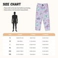 thumbnail image 4 of Picia Purple Butterfly Womens Soft Woven Cotton Elastic Waistband Sleep Pajama Pant Lounge Sleep Pant With Pockets And Drawstring-, 4 of 9