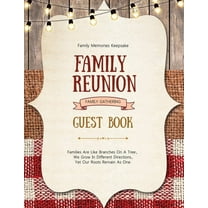 Family Reunion Guest Book: Guests Write And Sign In, Memories Keepsake, Special Gatherings And Events, Reunions, (Paperback)