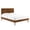 Walnut, variant on Modway Alana Wood Frame Twin Platform Bed with Splayed Legs in Gray