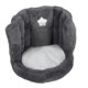 thumbnail image 2 of Floor Chair with Back Support Chair Cushion Anti Slip Cute Soft Comfort Velvet Floor Pillow Seating for Office Kids Grey, 2 of 5