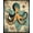 Teal Beige Gold, Pattern 3, variant on ODIKA Octopus Koi Cartoon Pirate Tentacle Nautical Creature Bathroom for Dining Room, Under Table, Office, Non-Slip Chair-Friendly Floor