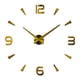 thumbnail image 1 of Matsuzay Reloj de pared 3D autoadhesivo analógico alimentado por elegante DIY funcionamiento silencioso hogar Oficina sala de estar Decoración del hogar Dorado, 1 of 5