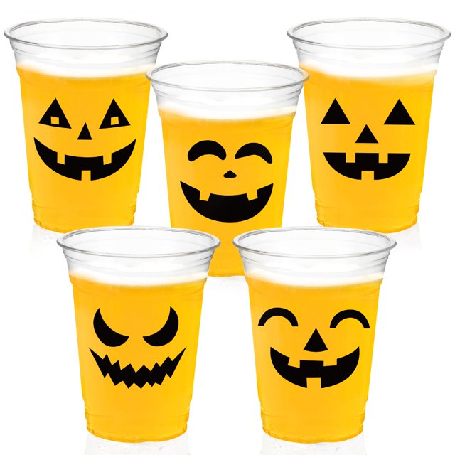 Vasos de plástico desechables CUPLOOV Halloween 12 oz (350 ml) x100