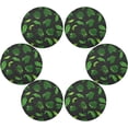 thumbnail image 2 of GZHJMY Tropical Palm Leaves Round Placemats, Durable Non-Slip Table Mat Heat and Stain Resistant Placemat for Kitchen Table Outdoor BBQ Activities, 4PCS, 2 of 6