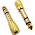 thumbnail image 1 of wonima11 6.35MM Male to 3.5MM Female Adapter 1/4 to 1/8 Audio Adapter for Guitar Headphone 2pcs, 1 of 1
