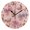 Black, variant on Seashells Bows Cute Round Wall Clock Silent Analog Battery Operated Gold Pointer Home Decor 9.84" Diameter
