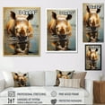 thumbnail image 4 of Designart "Rhinoceros Rejuvenating Plunge In Liquid I" Bathroom Wall Art Living Room, 4 of 7