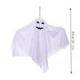 thumbnail image 3 of Halloween Hanging Ghost Decor, 25" White Ghost Pendant Ornaments,Outdoor Indoor Halloween Decor for Porch,Tree,Yard,Window,Garden,Spooky Flying Ghosts Props, 3 of 7