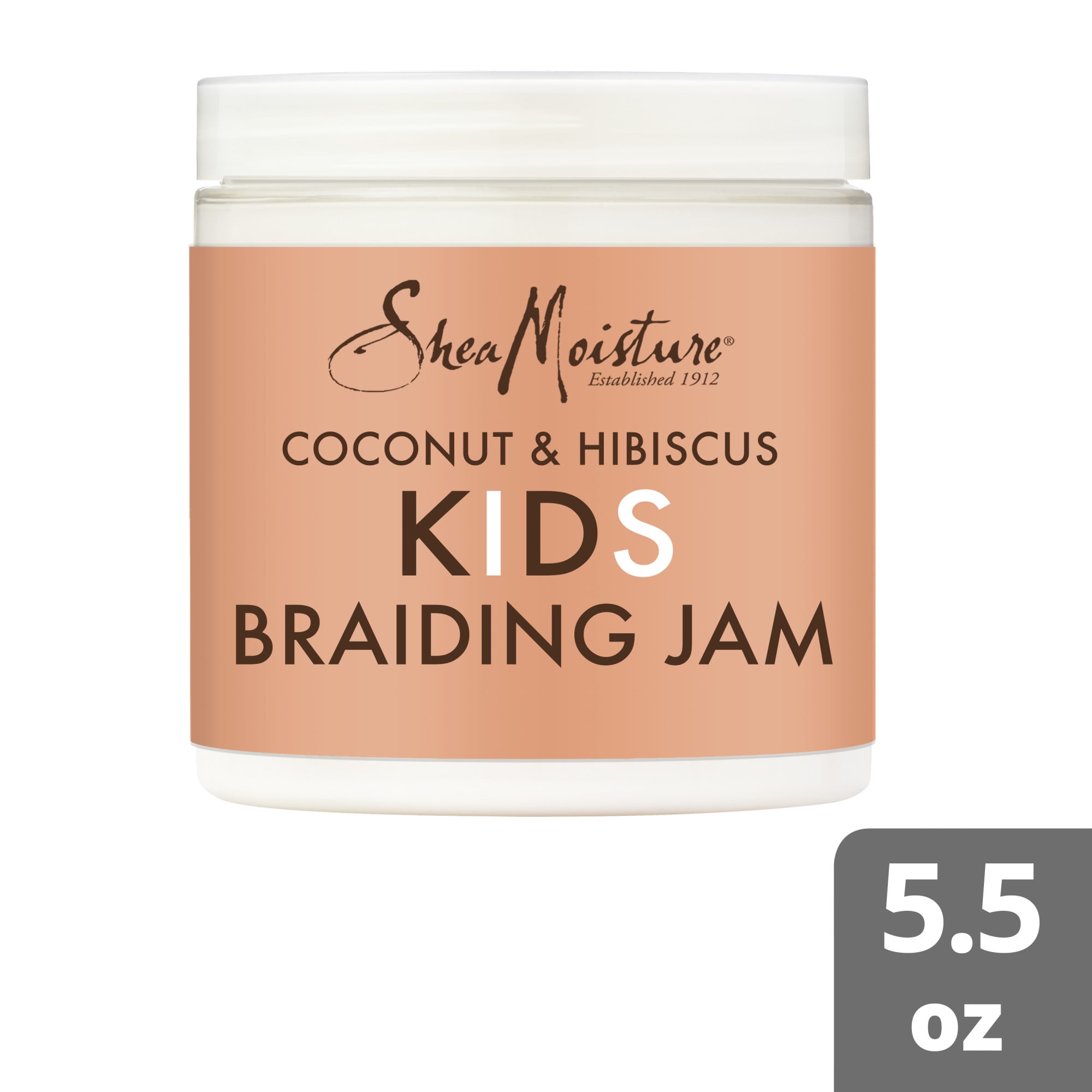 SheaMoisture Braiding Jam Hair Gel Coconut and Hibiscus, 5.5 oz