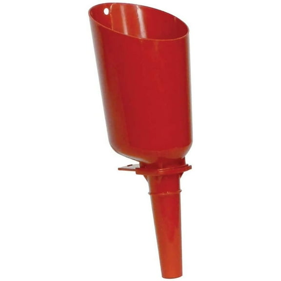 More Birds Quick-Release Bird Seed Scoop and Funnel, Red Plastic