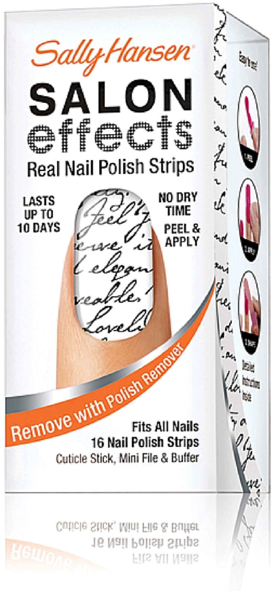 Sally Hansen Salon Effects Real Nail Polish Strips, Love Letter 16 ea (Pack of 2)
