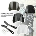 thumbnail image 4 of Suitable for For Honda Mounting Bracket Motorcycle Retro Windscreen Deflector Cover 5-7 inch Universal Motos Modified Parts Front Windshield, 4 of 5