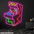 thumbnail image 2 of Craftnamesign Game Machine Neon Sign, Arcade Machine Wall Art, Game Zone Wall Decor, 2 of 5