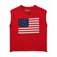thumbnail image 4 of Jollidays Women's American Flag Crewneck Rolled Sleeve Pullover Sweater, Sizes S- XL, 4 of 5