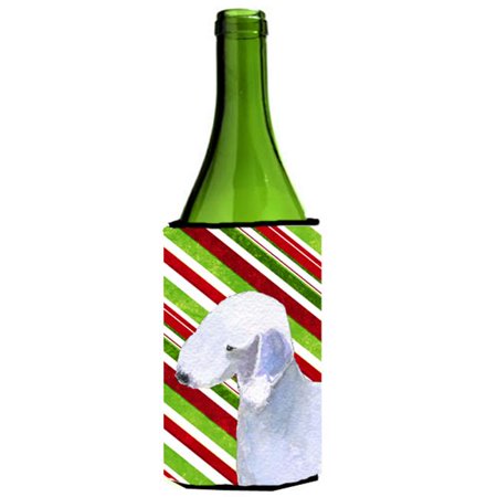 

Bedlington Terrier Candy Cane Holiday Christmas Wine Bottle Hugger - 24 oz.