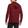 thumbnail image 6 of Wyobmus Men's Upf 50+ Sun Protection Hoodie With Face Mask Lightweight Breathable Long Sleeve Spf Quick Dry Fishing Hiking Running Shirts Hooded B-Burgundy, 6 of 7