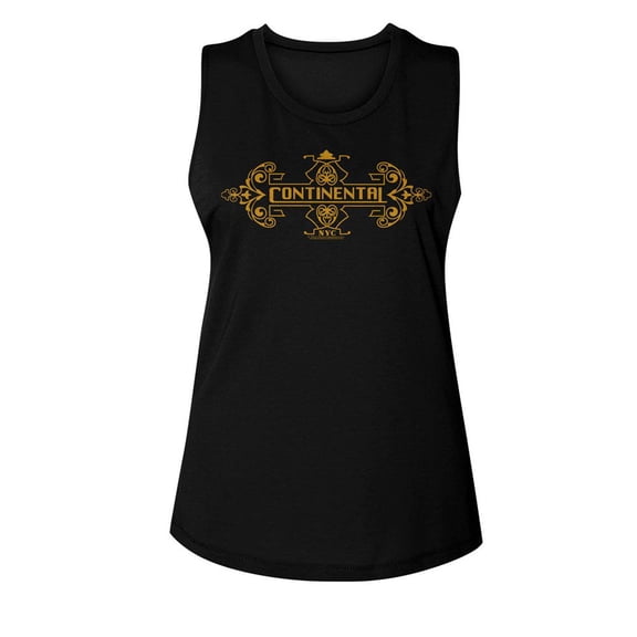 John Wick Continental NYC Black Women's Muscle Tank Top T-Shirt
