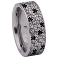 thumbnail image 3 of Puzzle Tungsten Carbide Ring, 3 of 9