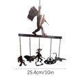 thumbnail image 3 of Hydrating Wind Chime With Rocking Design Handmade Metal Decor Featuring Cartoon Monkey 5 Mystery Pendants Perfect For National Parks, 3 of 4