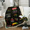 thumbnail image 4 of Nurse Gifts Black Nurses Week Gifts Throw Blanket, Retirement Gifts,RN Gifts for Black Nurses,Nurse Gifts for Women,School Nurse Gifts,Soft Fluffy Sherpa Warm Throw Blankets for Bed Office, 4 of 6
