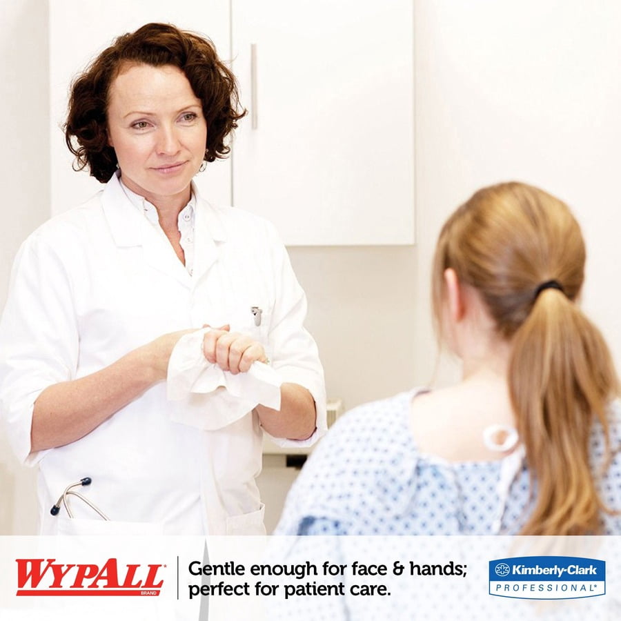 Wypall L40 All-purpose Wipers - 12.50" X 13" - White - Soft, Absorbent - For General Purpose - 56 Per Pack - 18 / Carton