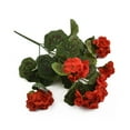 thumbnail image 4 of Artificial Geranium Red Pink Flowers Plant Artificial Plants Artificial Flower, 4 of 5