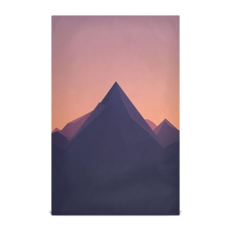 

Geometric Mountains at Sunset Decorative Waffle Towel Kitchen Dishcloth 28x18in Multi-Use Tea Towel