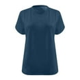 thumbnail image 6 of Weiqiqre V Neck t Shirts for Women Oversized Tshirts V Neck Tee Shirts Half Sleeve Loose Fit T Shirt Cotton Tunic Tops, 6 of 6