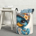 thumbnail image 6 of Naloa Cute Sunflower Blue Duck Large Laundry Basket Waterproof Round Collapsible Storage bin with Handles for Hamper Kids Room,Toy StorageMedium, 6 of 6