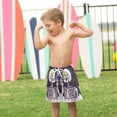 thumbnail image 4 of FORMRS Boys Swim Trunks Quick Dry Mesh Liner Boardshorts Sizes XS-XL, White Skeleton, 4 of 7
