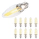 thumbnail image 4 of 10 minibombillas LED E12 de 1,5 W, CA 230 V, de filamento largo, para iluminación de interiores, coches y jardines., 4 of 14