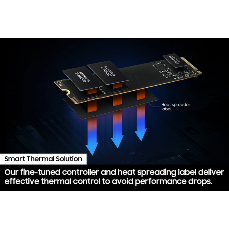 Samsung 990 EVO 1TB PCIe 5.0 NVMe SSD Fast Efficient Black