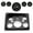Black, variant on 5pc Set of Gauges + Dashboard Instrument Panel, Includes Speedometer, Fuel, Water, Pressure, Battery Voltage Gauge, Fits All Models of Military Humvee- Green