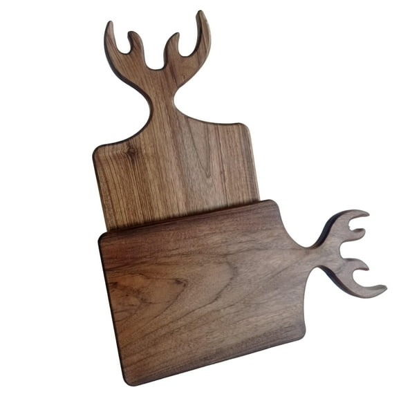 Handmade Walnut Wood Meat Cutting Board Set