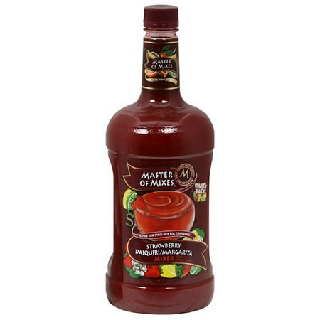 (6 Bottles) Master of Mixes Strawberry Daiquiri/Margarita Mixer, 1.75 (Best Strawberry Daiquiri Mix)