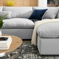 thumbnail image 4 of Modular Sectional Deep Sofa Set, Grey Gray, Fabric, Modern Contemporary, Living Lounge Cafe Room Hotel Lobby Hospitality, 4 of 10