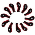 thumbnail image 5 of stanreset 12 Pcs Couvre-Chefs de Golf à Fermeture Éclair Couvre-Chefs de Club de Golf Couvre-Chefs de Fer de Golf Couvre-Chefs Rouges, 5 of 5