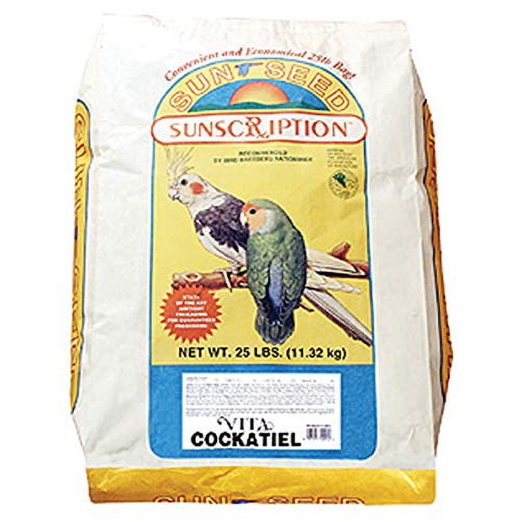 Sunseed® Vita Sunscription® Cockatiel & LoveBirds Diet 25 Lbs