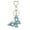 Blue, variant on Charm Keychain for Women,Cute Heart Keyring with Diamond Butterfly Pendant,Bag&Purse Accessory,Pink