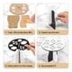 thumbnail image 3 of Cepillo de maquillaje Secado Rack Acrílico Pintura Cepillo Secado Rack de 14 orificios Stick y Pincel Seco Estante Cosméticos Cepillos Cosméticos Soporte Arte Decking Rack Blanco y negro Noticed CE001643-03, 3 of 7