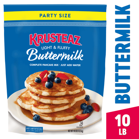 Krusteaz Light & Fluffy Buttermilk Complete Pancake Mix, Just add water, 10 lb Bag