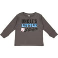 thumbnail image 3 of Inktastic Baseball Uncles Little Pitcher Boys Long Sleeve Toddler T-Shirt, 3 of 5