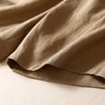 thumbnail image 7 of Womens Shorts Casual, Audhol Women Summer Cotton Linen Shorts Elastic Waist Shorts Casual Wide Leg Loose Lightweight Short Pants with Pockets Women Shorts for Seniors Khaki XL, 7 of 7